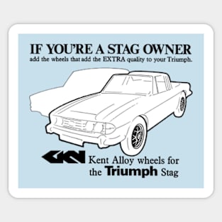 TRIUMPH STAG - advert Sticker